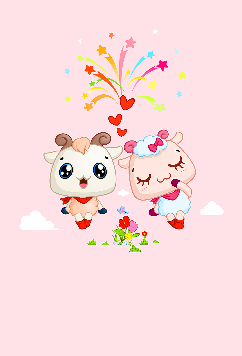 羊贵菲卡通形象是以"羊"为原型,加以卡通艺术拟人化手法设计而成,形象