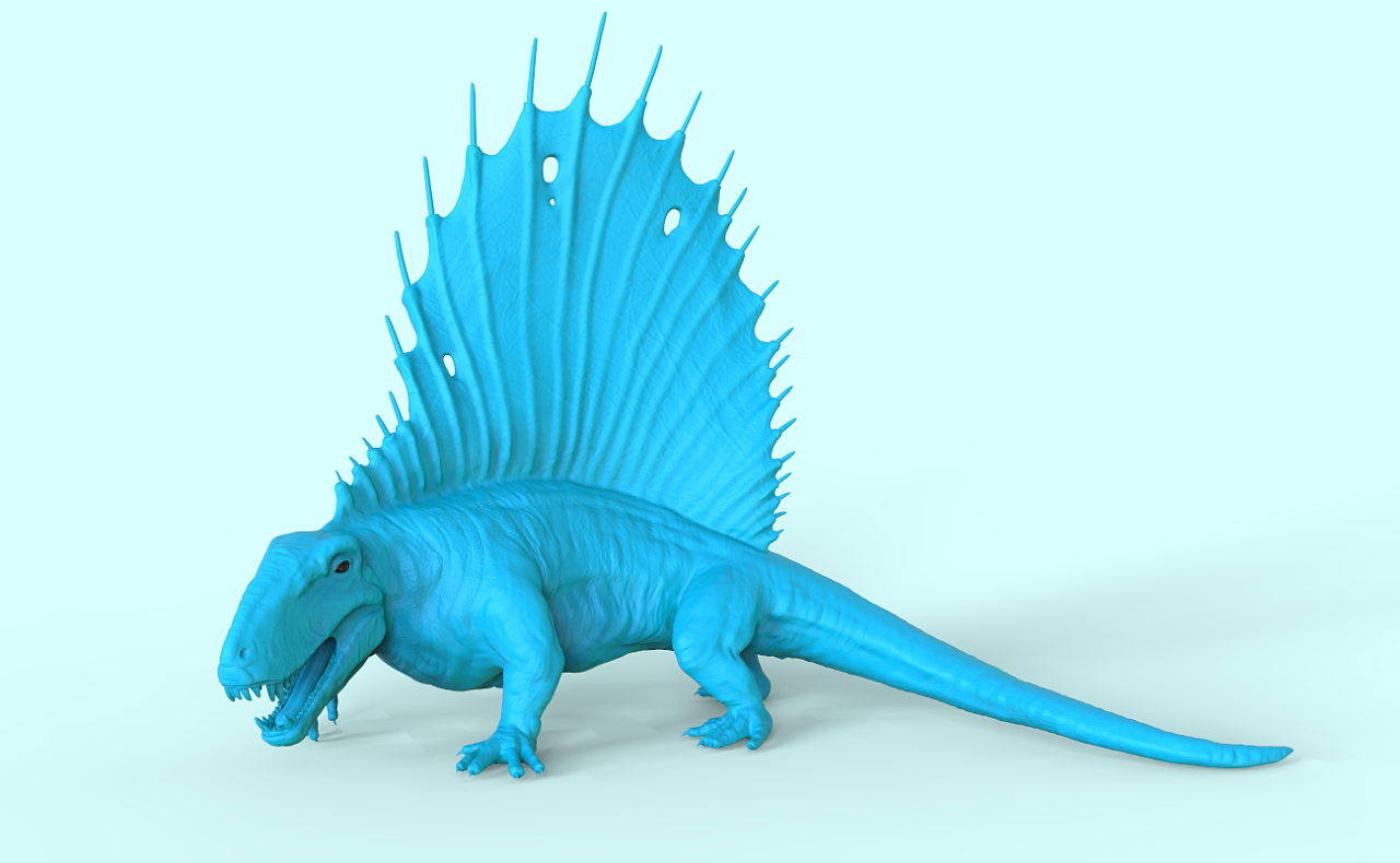 远古食肉龙3d打印模型