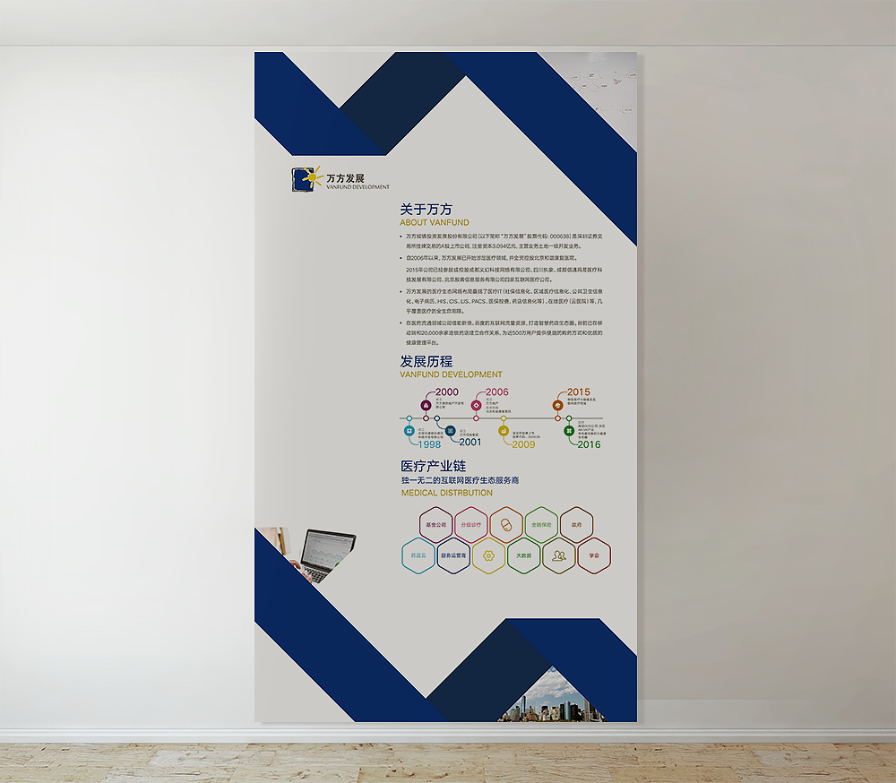 医药互联网展会-万方发展展板设计稿