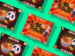 Miss Fu in Chengdu 2020全新形象手提袋系列插画设计