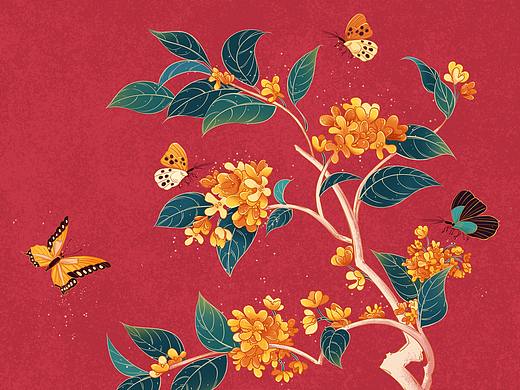 中秋节国风插图