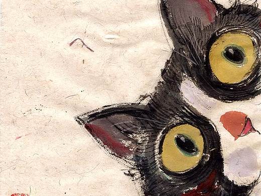 水墨猫咪随笔