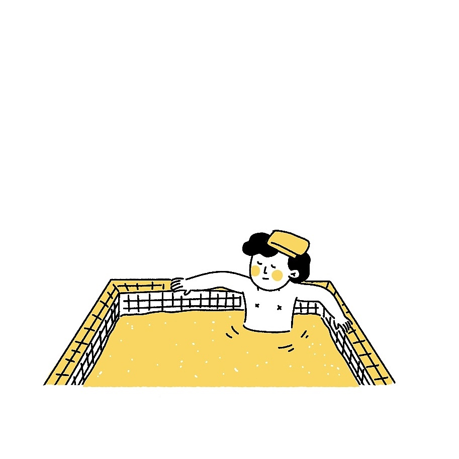 很喜欢这个泡澡小人儿