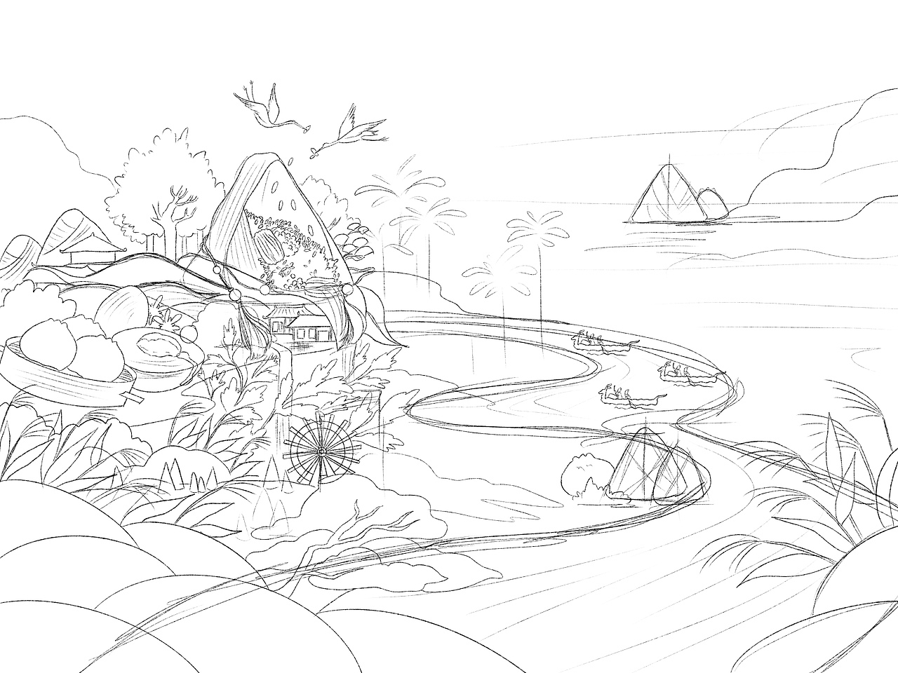 临摹鱼腩人大佬的插画（图ZMjA0NDAwNzA4） - 商业插画 - 站酷设计师怪兽先生啊原创素材 - 站酷ZCOOL