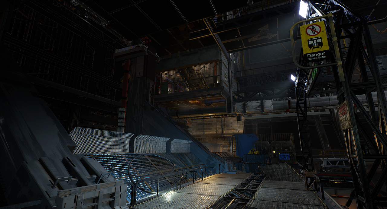 ue4科幻工厂地编设计练习