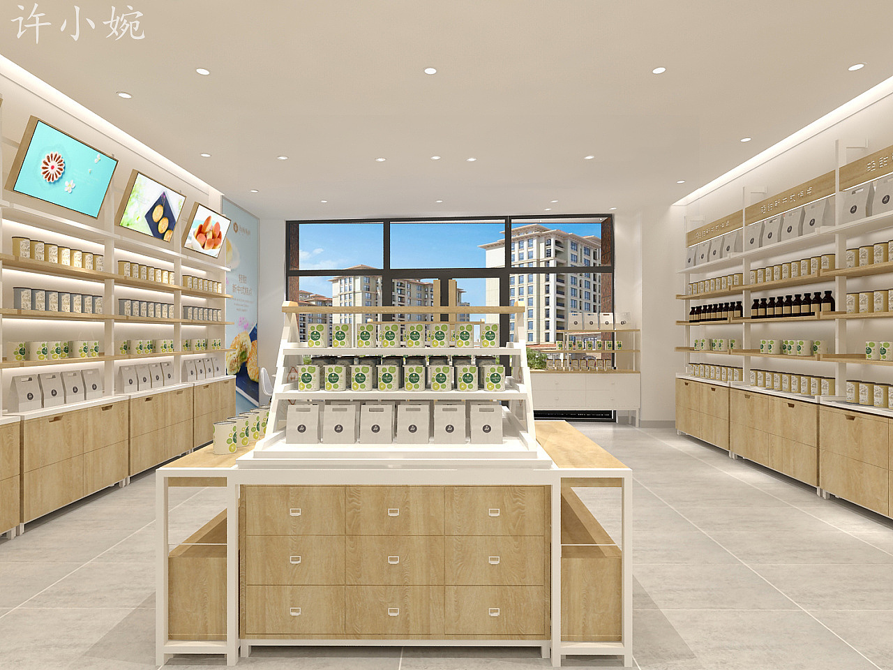 韩风食品店|空间|家装设计|许小婉_原创作品-站酷zcool
