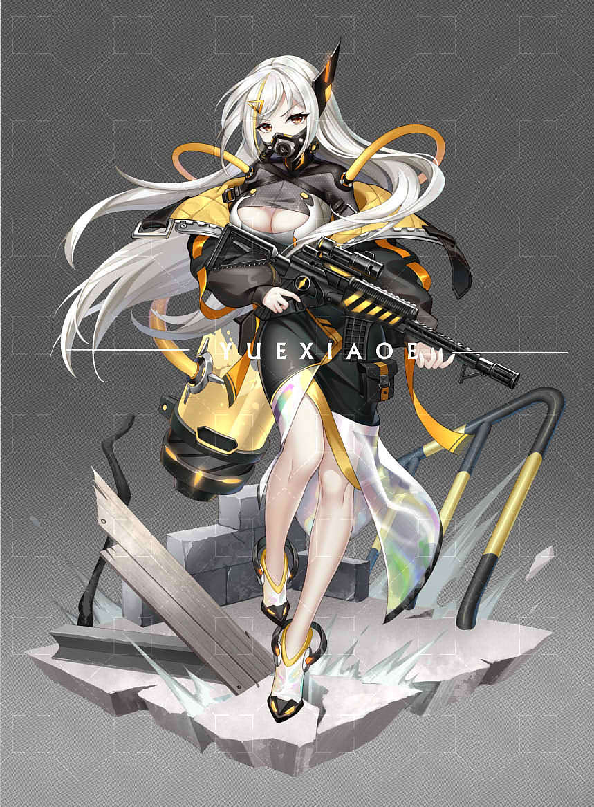 摸鱼————枪娘|插画|创作习作|月小鹅 - 原创作品 - 站酷 (zcool)