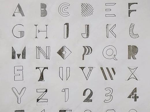字体 | 字母与数字变形创意视觉