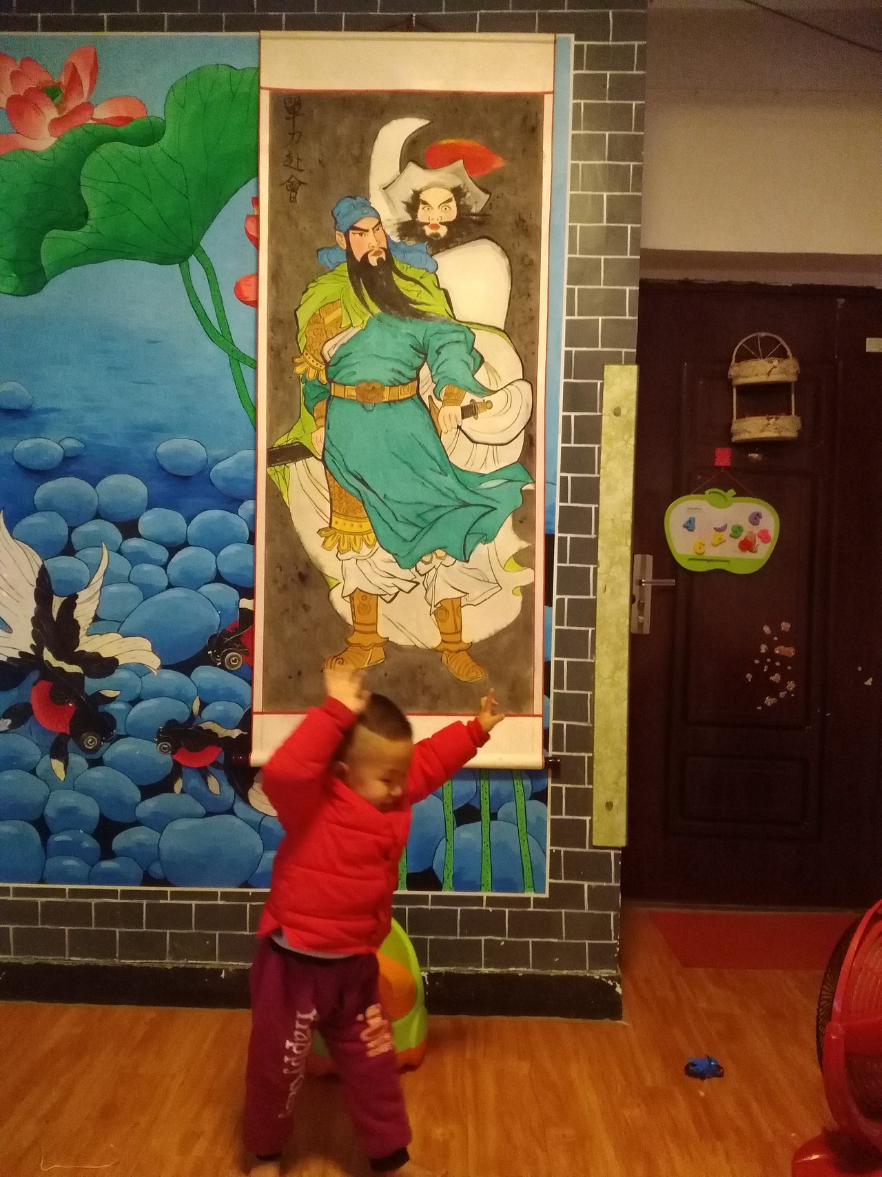 單刀赴會(huì)國畫（圖ZMTM3MzgwMjA4） - 繪畫 - 站酷設(shè)計(jì)師天天墻體手繪原創(chuàng)素材 - 站酷ZCOOL