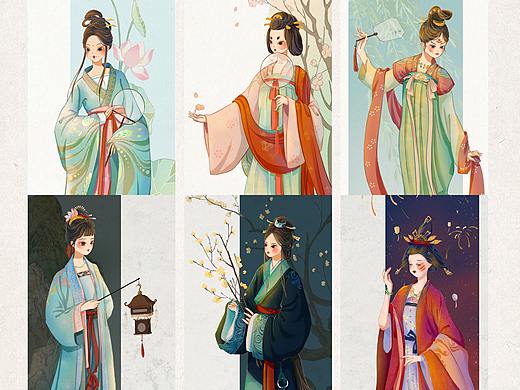 国潮插画-华夏衣冠