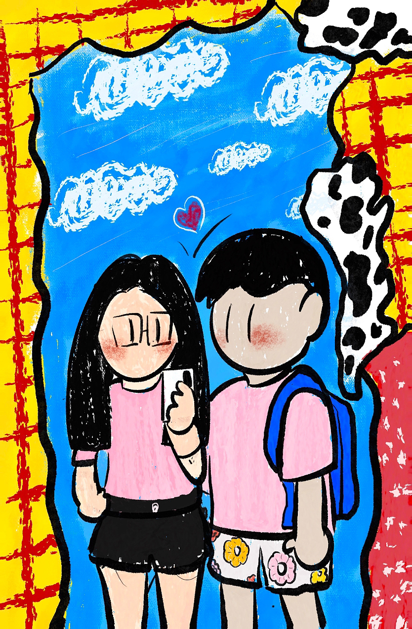 简笔涂鸦 很喜欢这种风格!