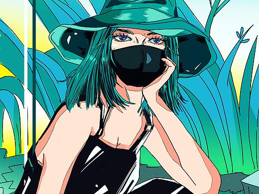复古风人物插画