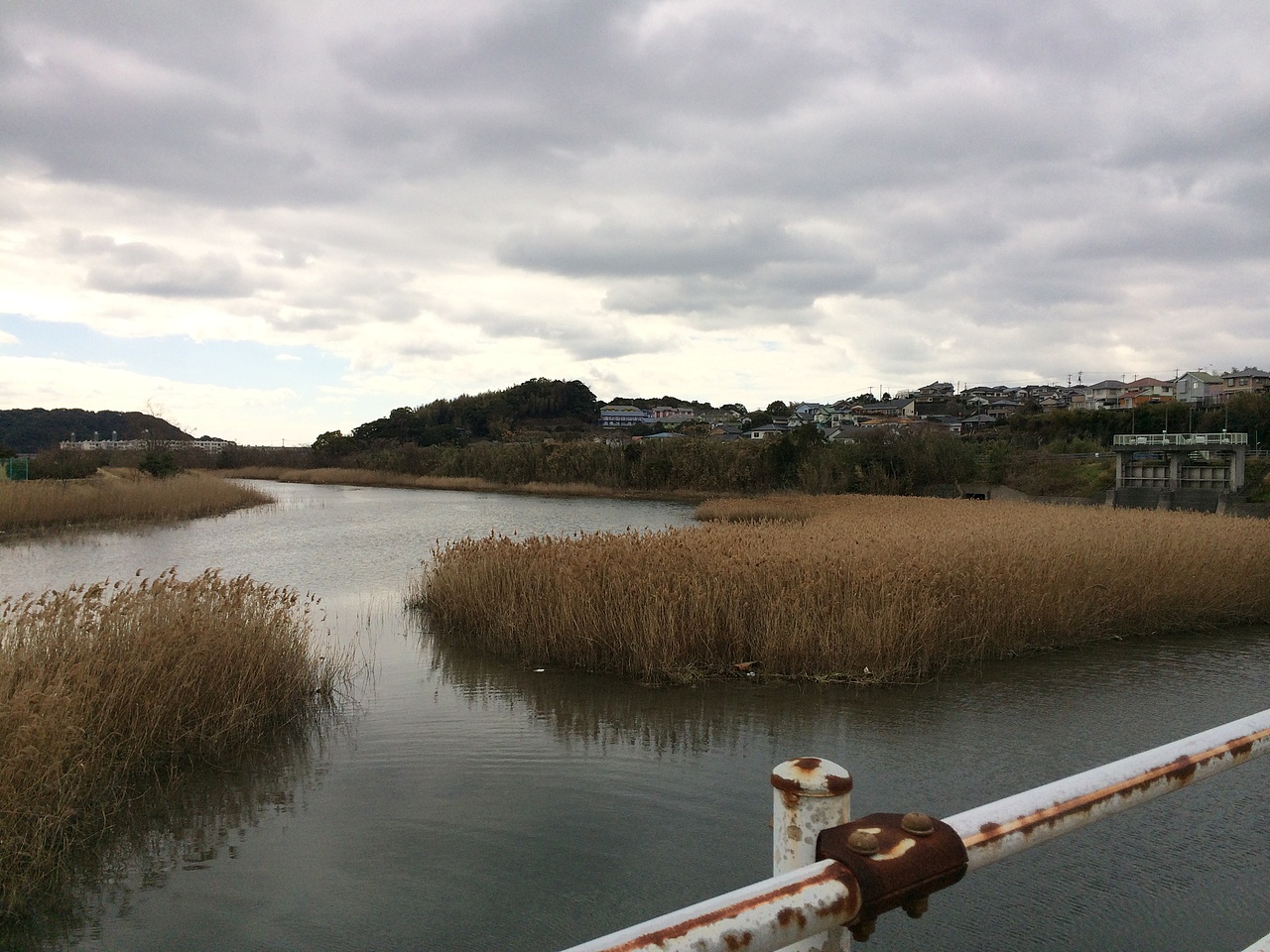 原图 对比太弱，缺少层次；整体偏灰，没有重点。
- -. 妹纸把这图发过来说那边风景很好....于是，试了试后期。