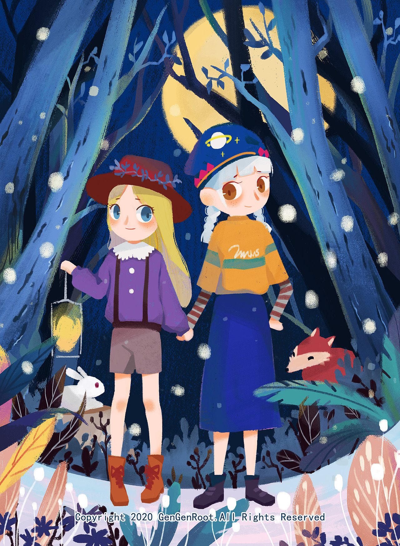 winter（图ZMTk0MDE3MzM2） - 儿童插画 - 站酷设计师根根Root原创素材 - 站酷ZCOOL