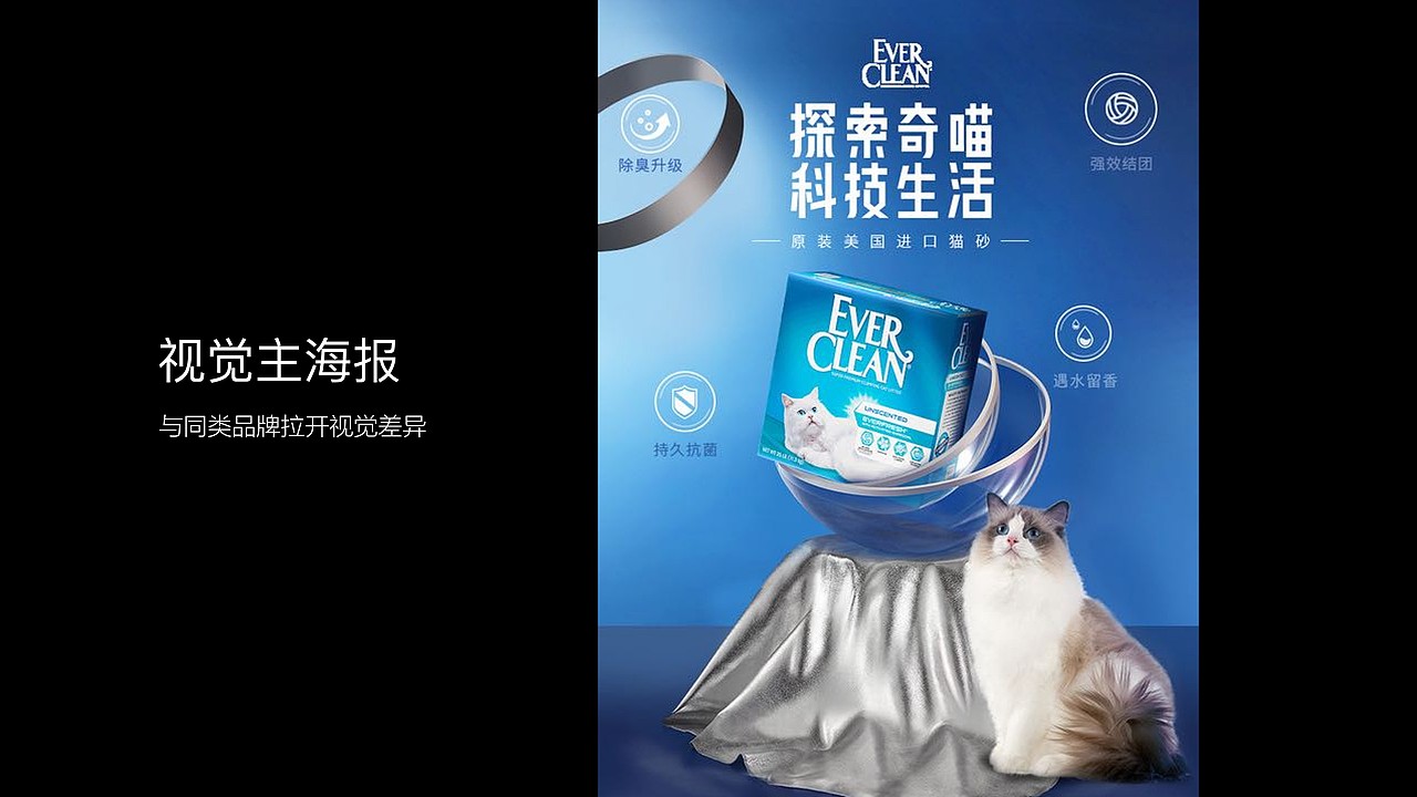蓝钻猫砂视觉方案猜想（图ZMjc4OTY1MDUy） - 电商 - 站酷设计师下班坐地铁原创素材 - 站酷ZCOOL