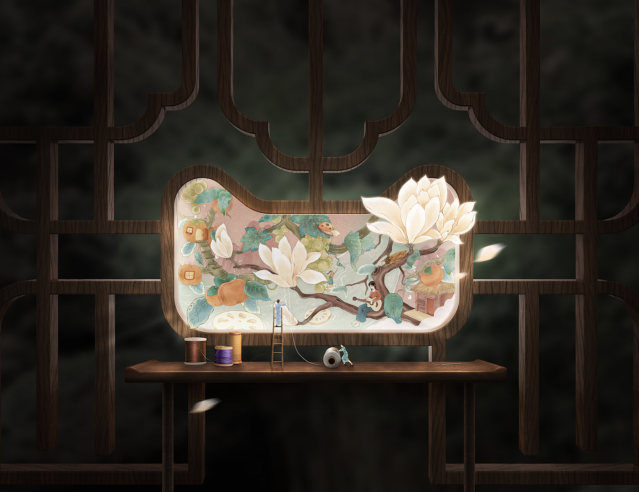 2021年天猫 双十一 #李子柒# 猫头设计（图ZMjc5OTU5MTg0） - 商业插画 - 站酷设计师M淼淼原创素材 - 站酷ZCOOL