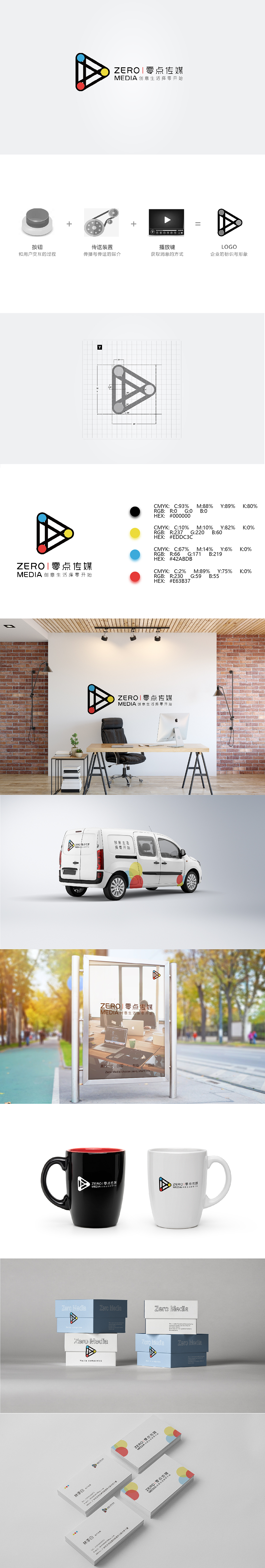 零点传媒VI（图ZMjQ3MTEzMDQw） - 品牌 - 站酷设计师挑剔怪原创素材 - 站酷ZCOOL