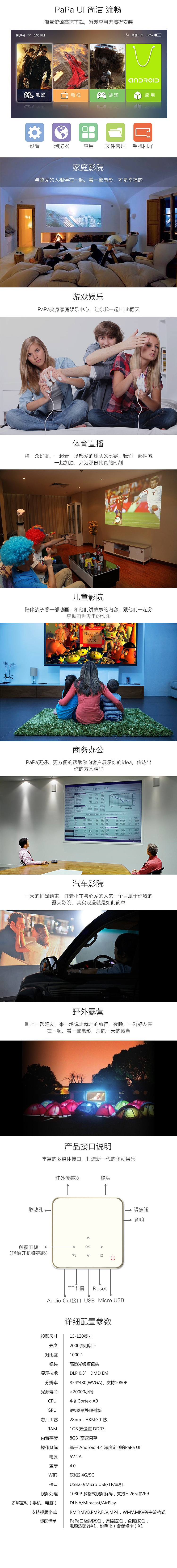 投影产品详情页（图ZNjA5MDI5MzY=） - 电商 - 站酷设计师Tim鹏原创素材 - 站酷ZCOOL