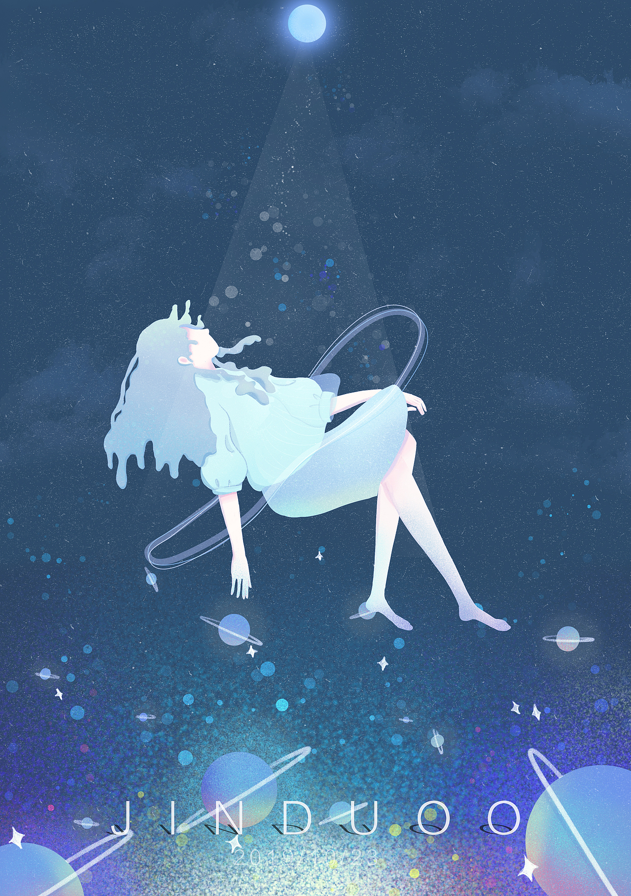 《悬溺》（图ZMTgxNzA1OTg4） - 商业插画 - 站酷设计师JINDUOO原创素材 - 站酷ZCOOL