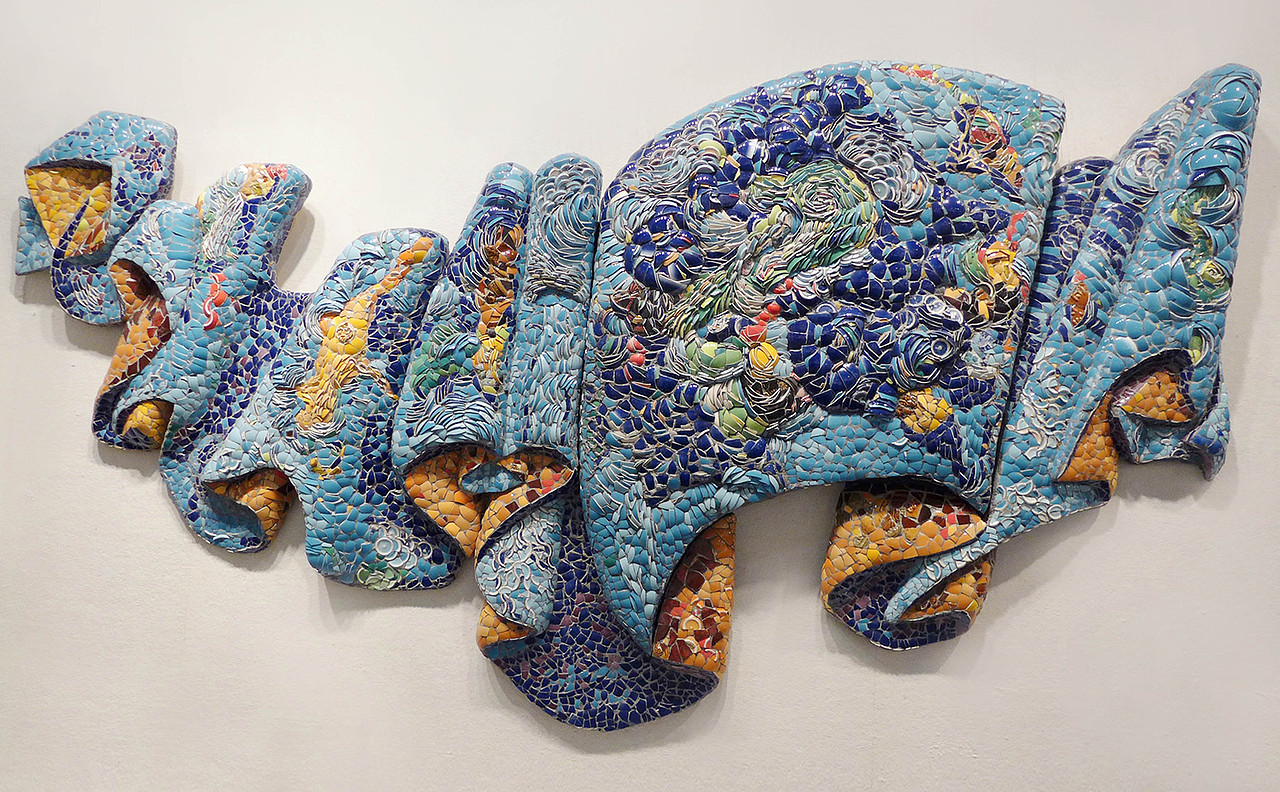 嵌瓷《海·魂》陈旭南异嵌瓷作品|纯艺术|雕塑|陈旭南_原创作品-站酷