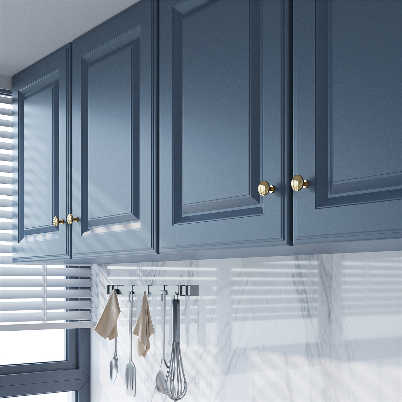 产品渲染-门把手合集