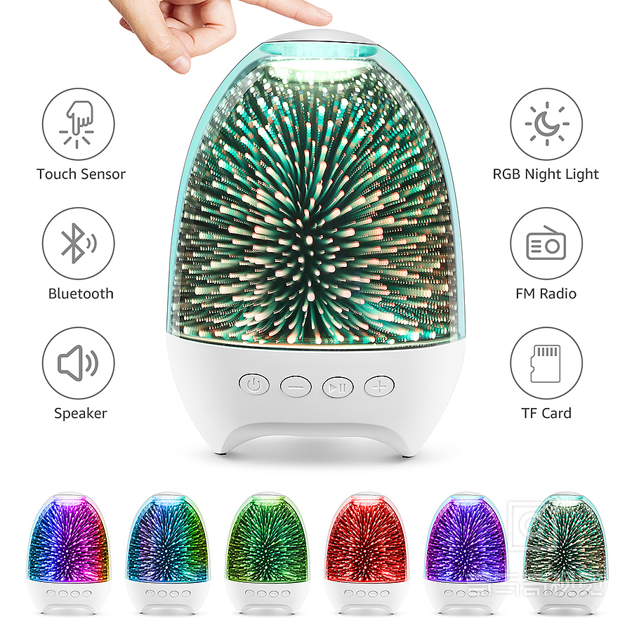 触控炫彩蓝牙音箱 拍摄精修设计 亚马逊主图