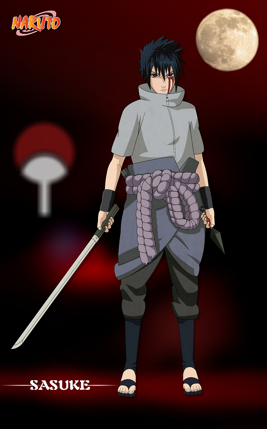 火影忍者人物画-uchiha sasuke