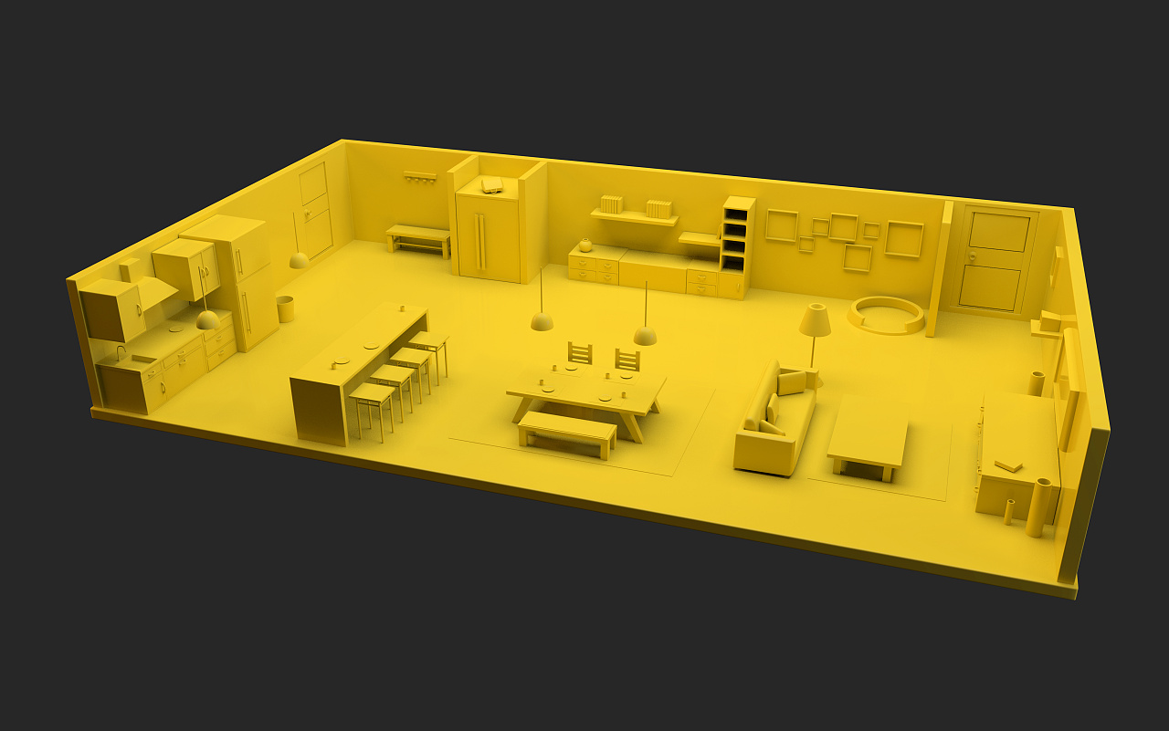 2019年maya场景建模练习