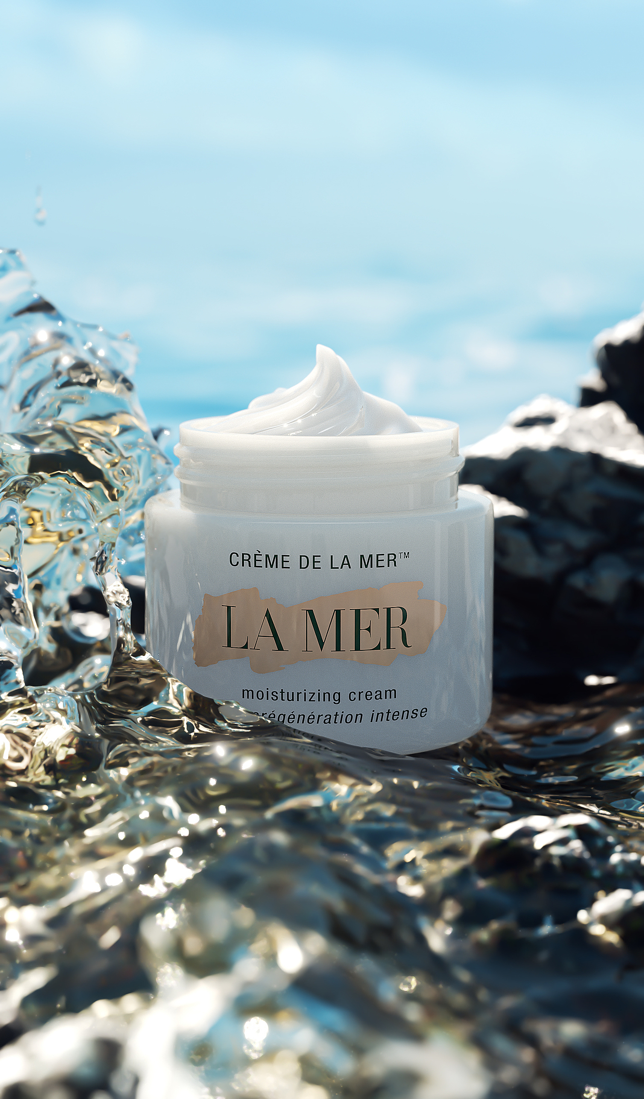 海蓝之谜动态海报产品渲染