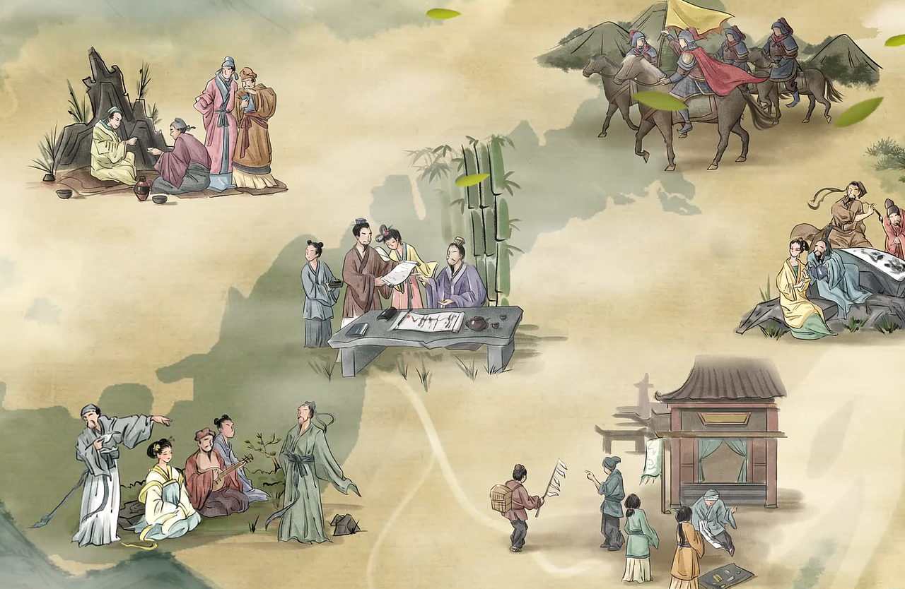 只此情绿,国风动画,国风三维,水墨三维,水墨3D