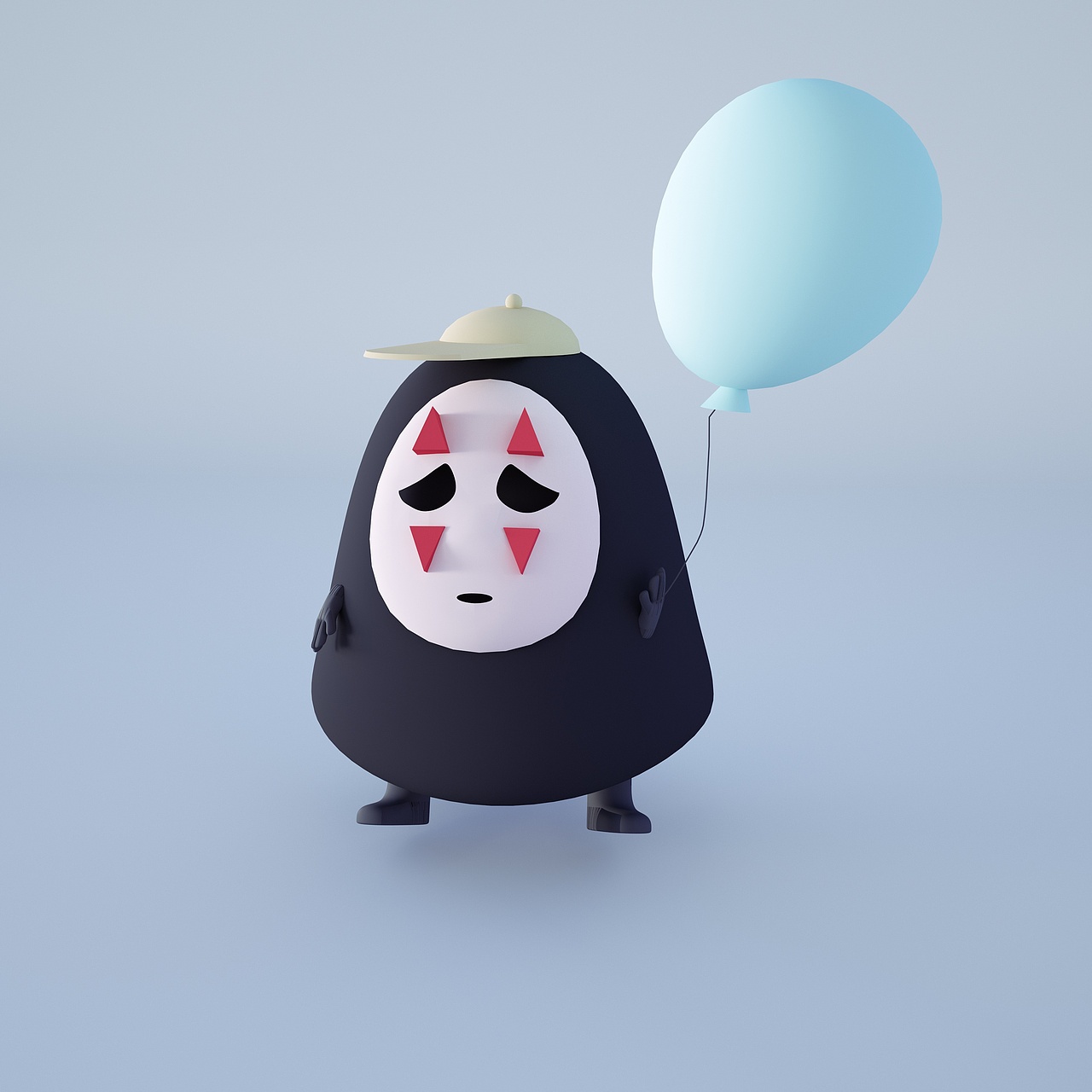 千与千寻无脸男q版3维