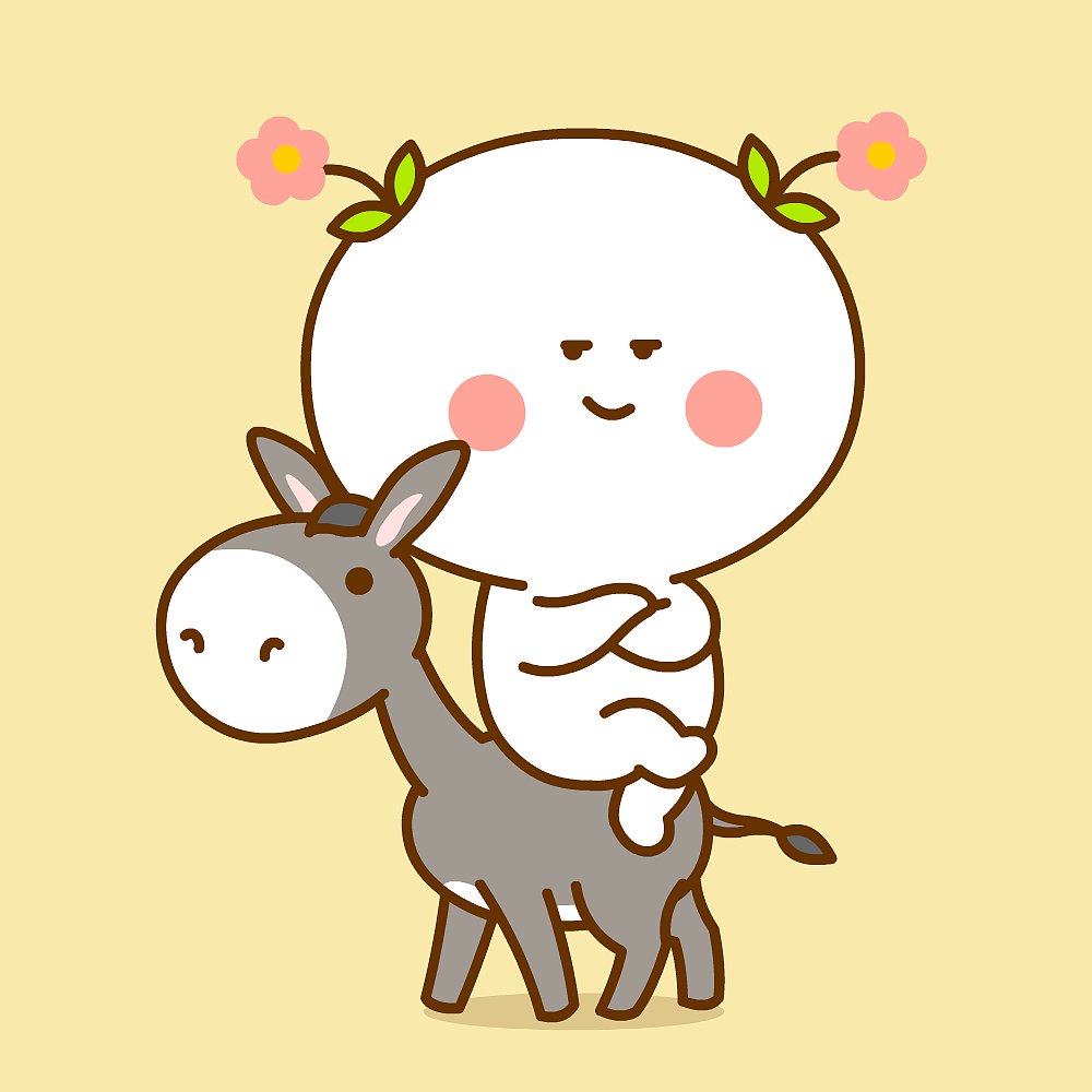 《二花悠闲篇》微信表情上架啦~（图ZMTg5MjQwNDg4） - 网络表情 - 站酷设计师仙粑原创素材 - 站酷ZCOOL