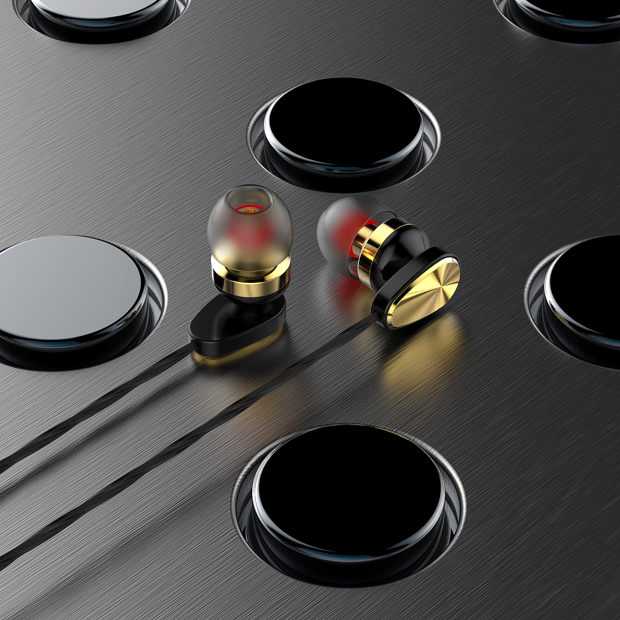 耳机 数码电子产品建模渲染图广告海报图亚马逊主图