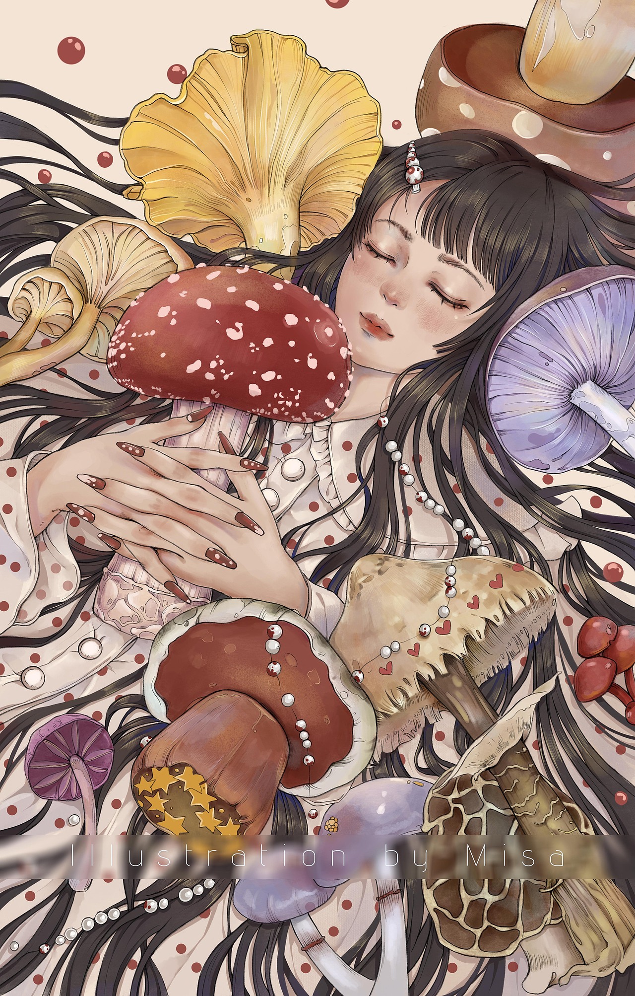 原创插画系列《乱蟲少女》（图ZMjc5NTk0OTM2） - 艺术插画 - 站酷设计师梅沙misa原创素材 - 站酷ZCOOL