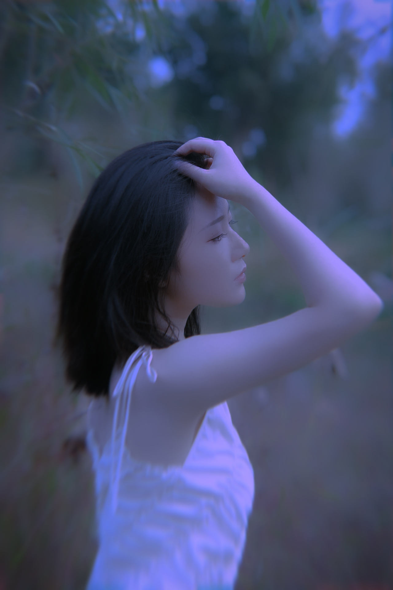 月光杀死了寂寞，叹息变成了歌。（图ZMTg0NTMwNTQ0） - 人像摄影 - 站酷设计师贰喜喜原创素材 - 站酷ZCOOL