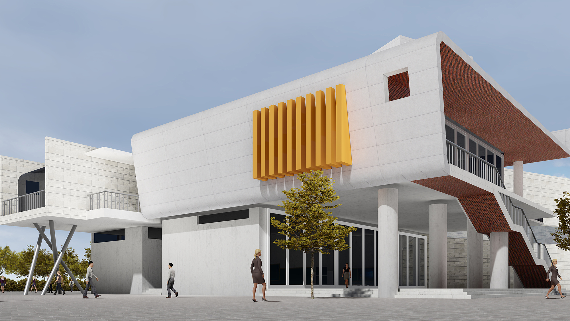 建筑外观设计 学校建筑规划 校园文化 校园环境建设