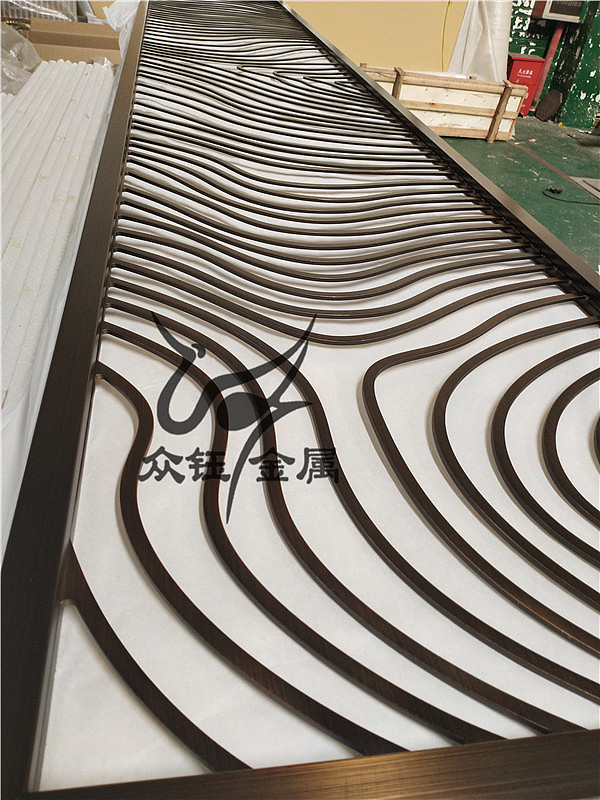 天津 新型工艺铝板屏风立体铝板雕刻铝艺屏风 制作