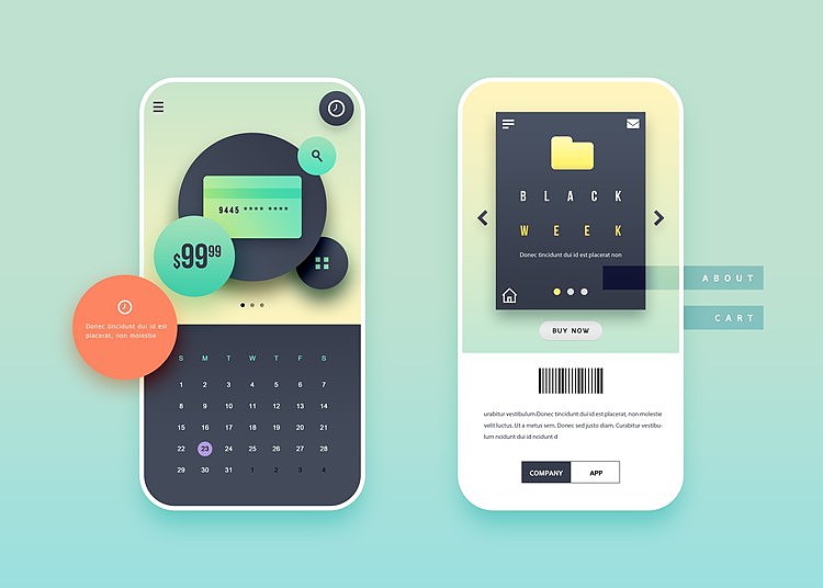 扁平手机APP交互界面练习-part1（图ZMjU4MzEyNjE2） - APP界面 - 站酷设计师没有感情的凤梨头原创素材 - 站酷ZCOOL