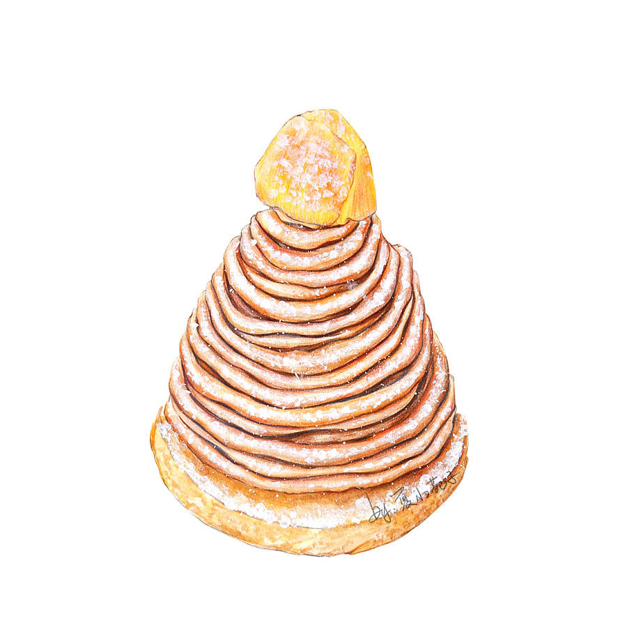 法国著名甜点手绘