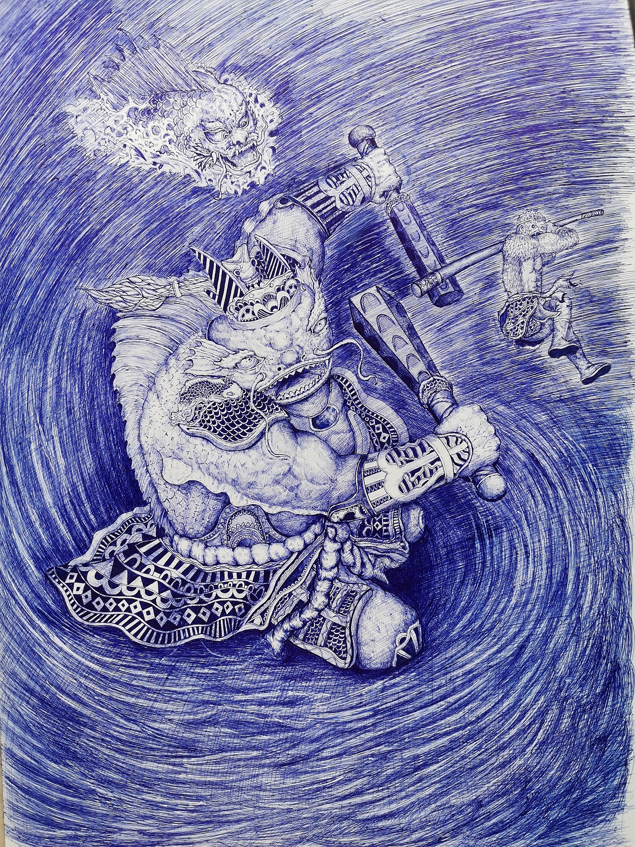 圆珠笔,西游记|插画|商业插画|夏羊 - 原创作品 - 站酷 (zcool)