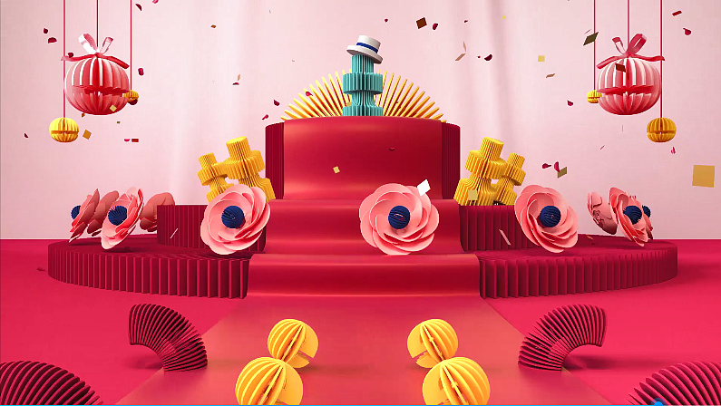 C4D动画作品，临摹韩国电视频道片头（图ZMjQ0ODUyMjg0） - 动画/影视 - 站酷设计师草莓番茄小甜饼原创素材 - 站酷ZCOOL