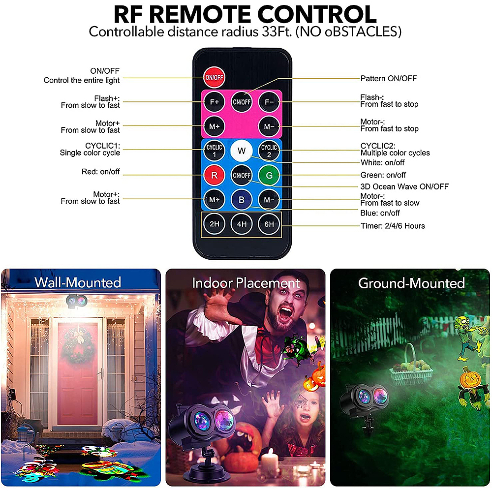 户外防水草坪灯圣诞万圣节装饰灯