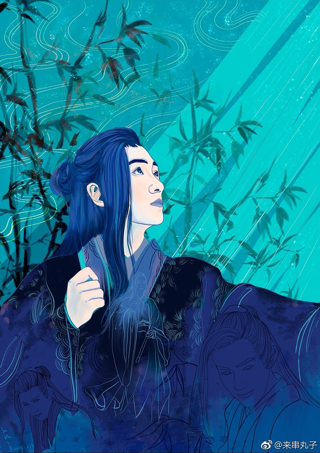 板绘朱一龙习作（图ZMTQyOTQzNjk2） - 艺术插画 - 站酷设计师白无的面条原创素材 - 站酷ZCOOL
