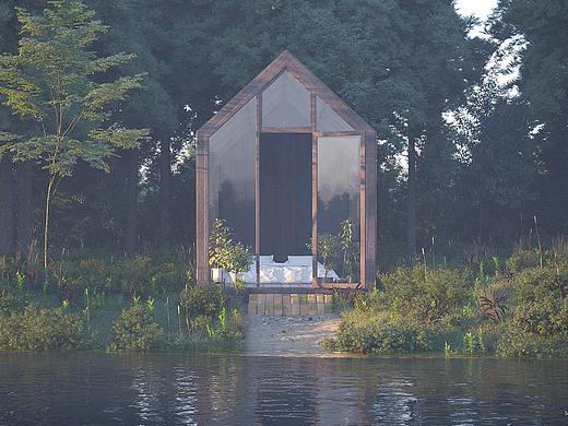 临摹作业,室外场景“小逃离大度假”