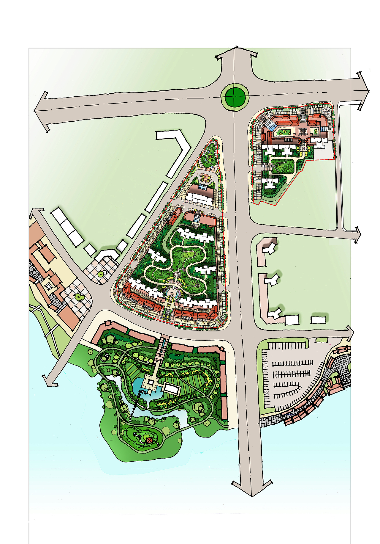 那些年,画过的手绘总图们