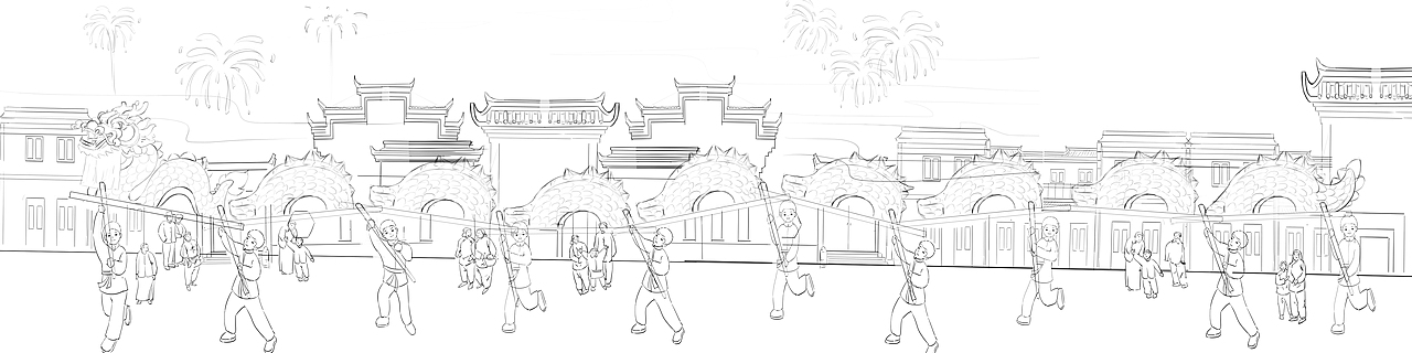 板凳龙非遗文化宣传（图ZMzU0ODU5MzQ4） - 艺术插画 - 站酷设计师单纯插画设计原创素材 - 站酷ZCOOL