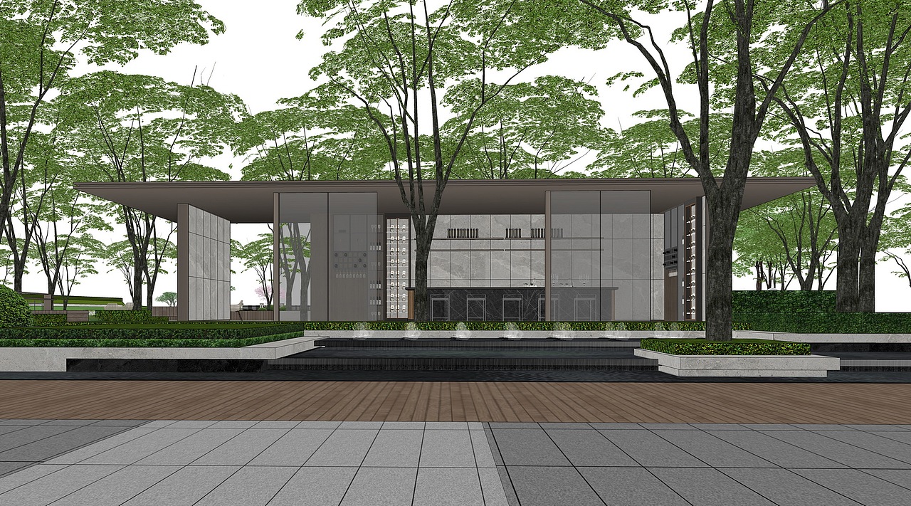 旭辉青林半大区景观SU模型下载（图ZMzE1NDU2Nzg0） - 景观设计 - 站酷设计师素模网原创素材 - 站酷ZCOOL