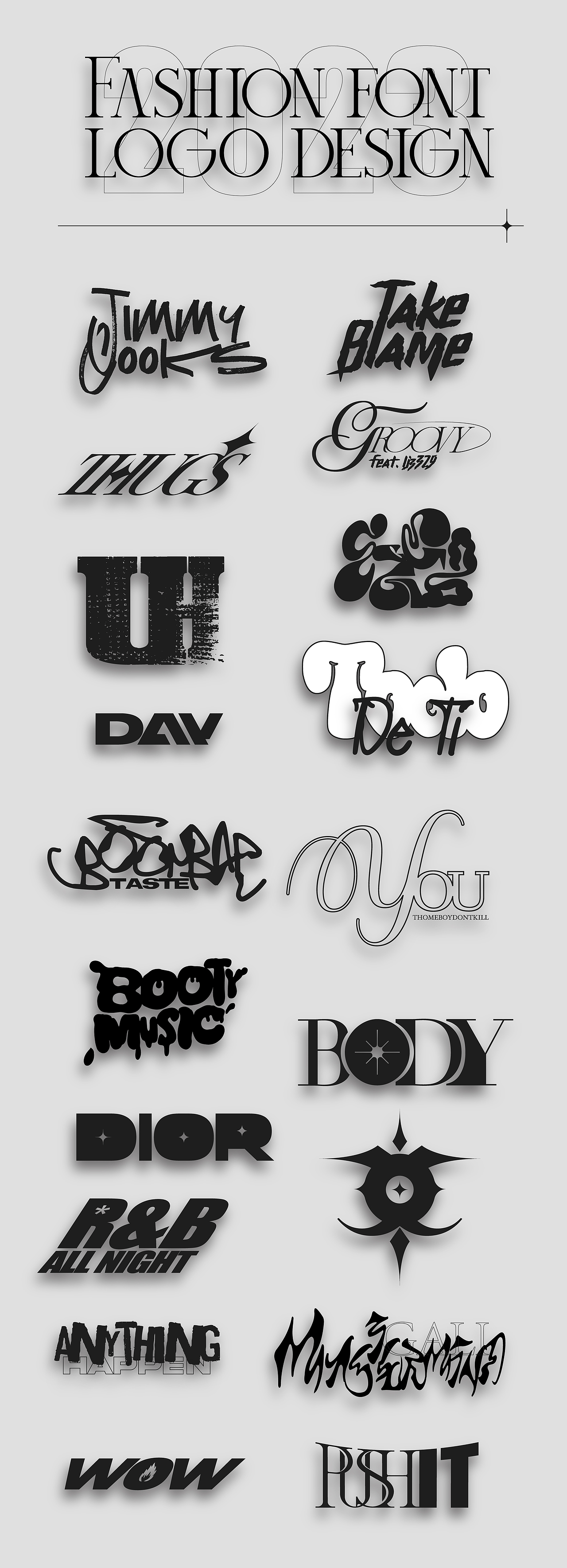 Fashion font logo design（图ZMzMzNzE0OTMy） - Logo - 站酷设计师TANBBNAT原创素材 - 站酷ZCOOL