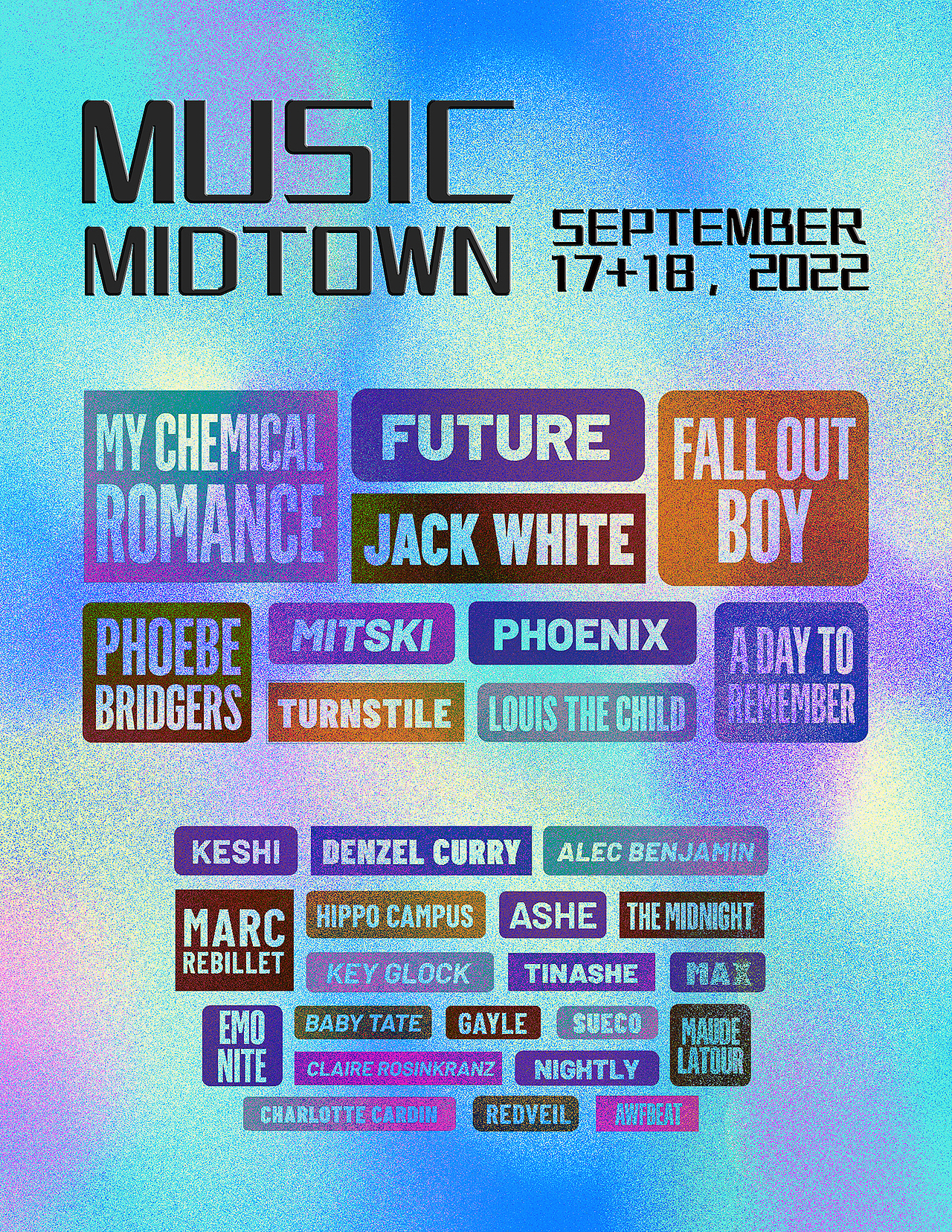 Music Midtown 音乐节海报（图ZMzE2MTA3OTU2） - 商业插画 - 站酷设计师几何效应原创素材 - 站酷ZCOOL