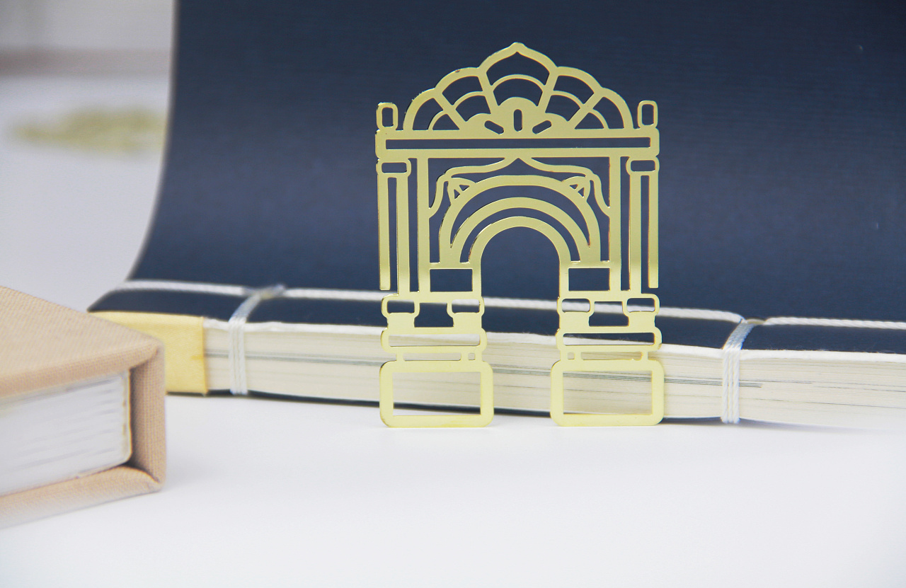 文创产品 | 恭王府建筑书签|平面|图案|错金银 - 原创作品 - 站酷